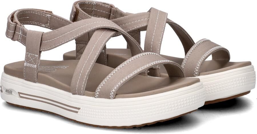 Skechers Arch Fit Arcade Adieu! dames sandaal Taupe - Foto 2