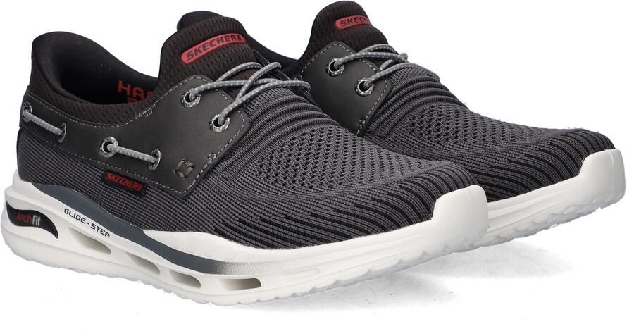 Skechers Arch Fit Orvan Starport heren sneaker Antraciet - Foto 2