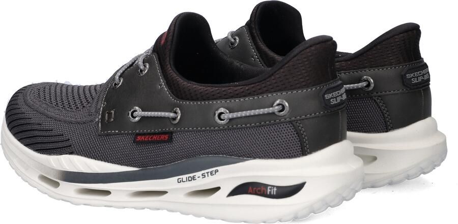 Skechers Arch Fit Orvan Starport heren sneaker Antraciet - Foto 3