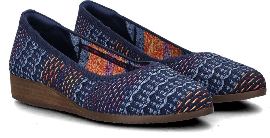 Skechers Cleo Sawdust dames ballerina Blauw multi - Foto 3