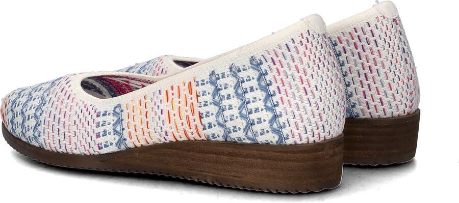 Skechers Cleo Sawdust dames ballerina Wit multi - Foto 4