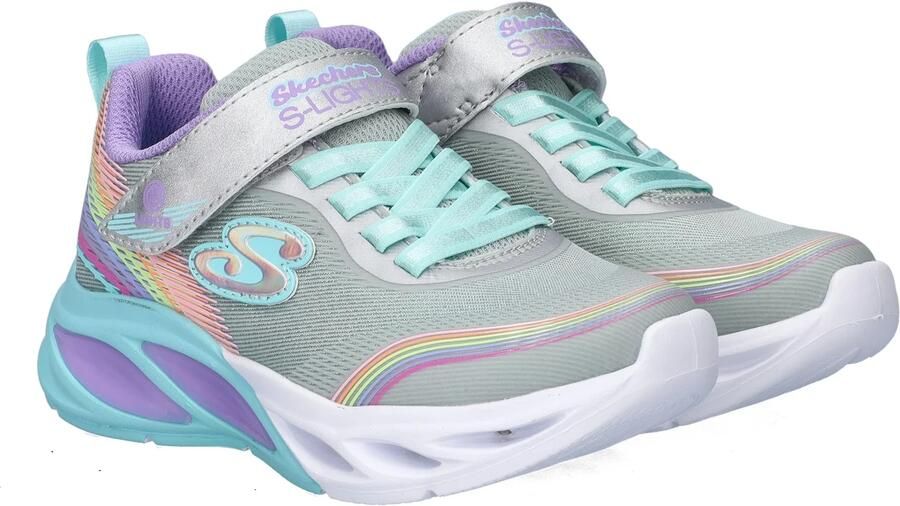 Skechers Cosmic Glow Rainbow Beam Sneakers Meisjes Blauw - Foto 5