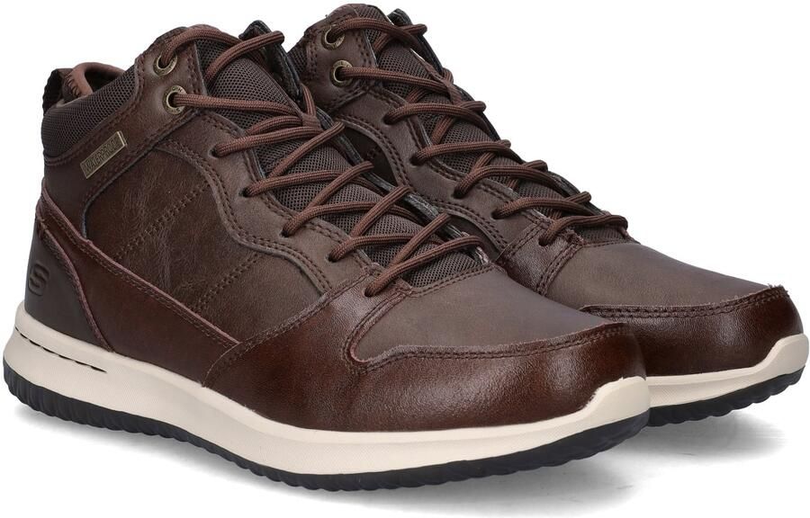 Skechers Delson Selecto 65801-CHOC Mannen Bruin Sneakers Laarsjes - Foto 6