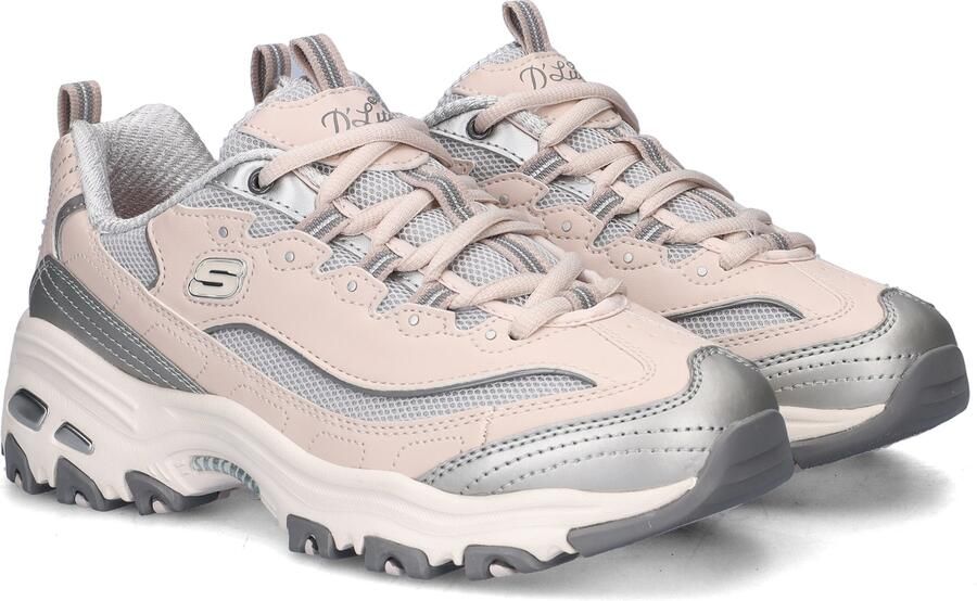 Skechers Sneakers D'LITES-CHROMATIC plateausneaker veterschoen met metallic accenten - Foto 5