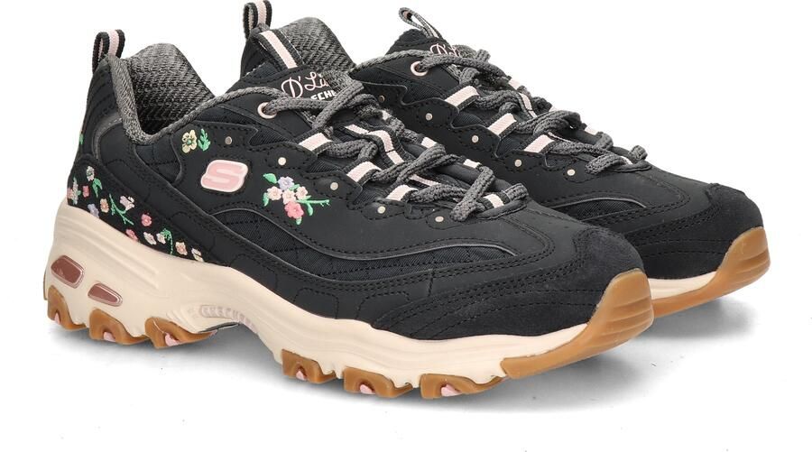 Skechers D'Lites Garden Chic dames sneaker Zwart - Foto 4