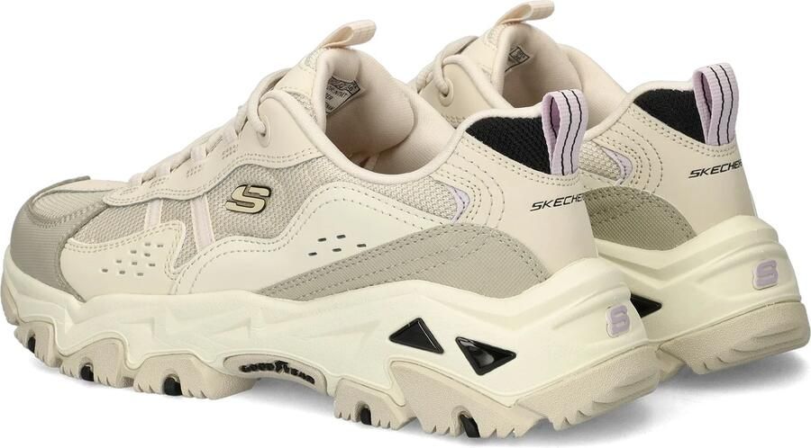 Skechers D'Lites Hiker 180128-NTMT Vrouwen Beige Sportschoenen Sneakers - Foto 6