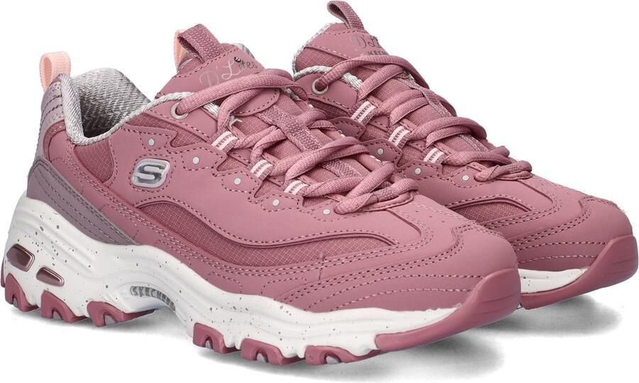 Skechers D'Lites dames sneaker Wit roze - Foto 2