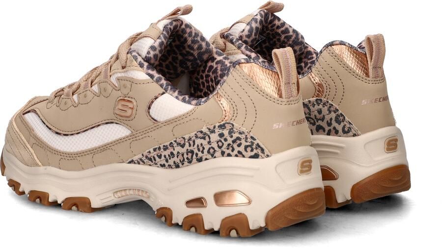 Skechers D'LITES-WILD CHARM Dames Veterschoenen Taupe Multi - Foto 11