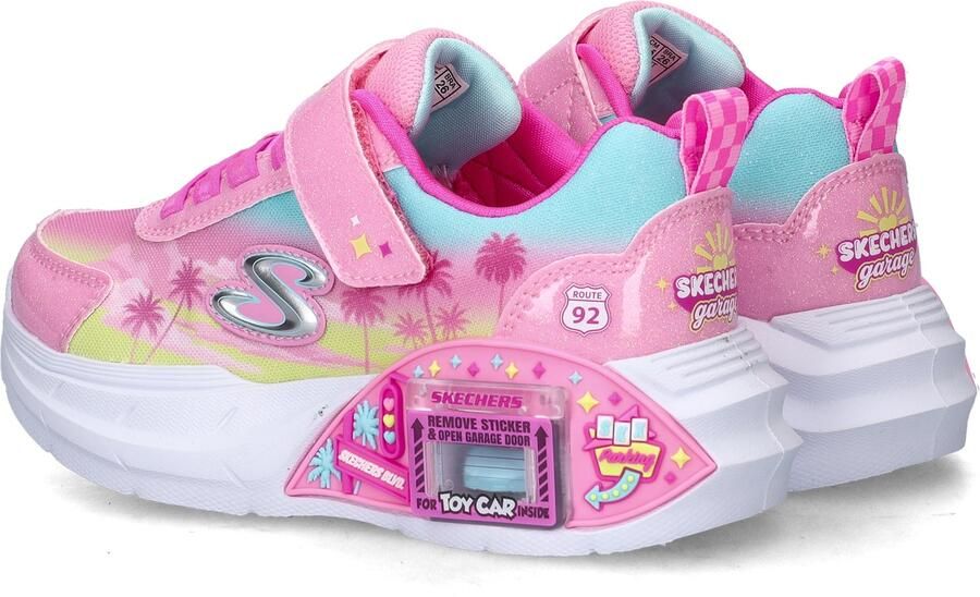 Skechers GARAGE GLAM RACER Meisjes Sneakers Roze - Foto 5