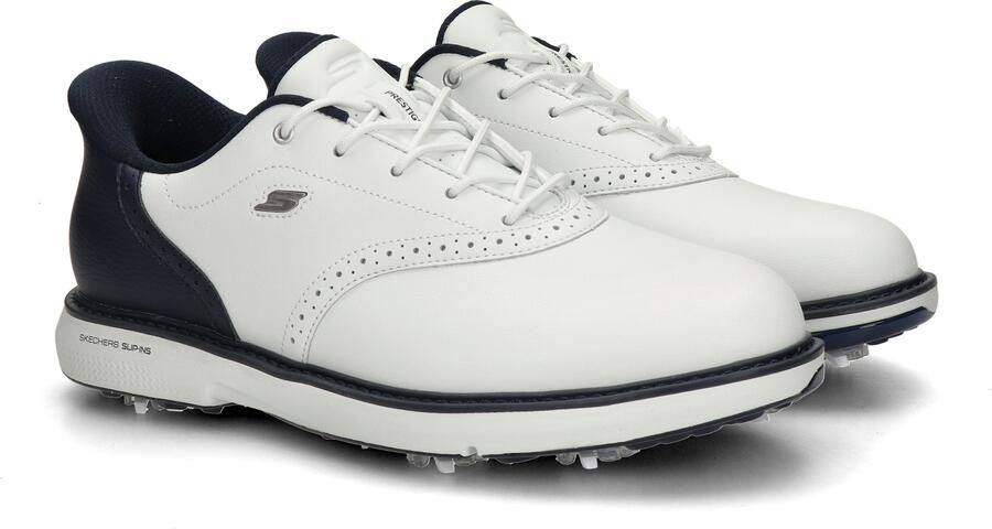 Skechers Skecehrs Hands Free Slip-In Golf Pro Prestige heren golfschoen Wit blauw - Foto 2