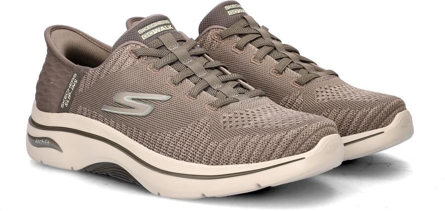 Skechers Hands Free Slip-Ins Go Walk Arch Fit 2.0 heren instapschoen Taupe - Foto 4