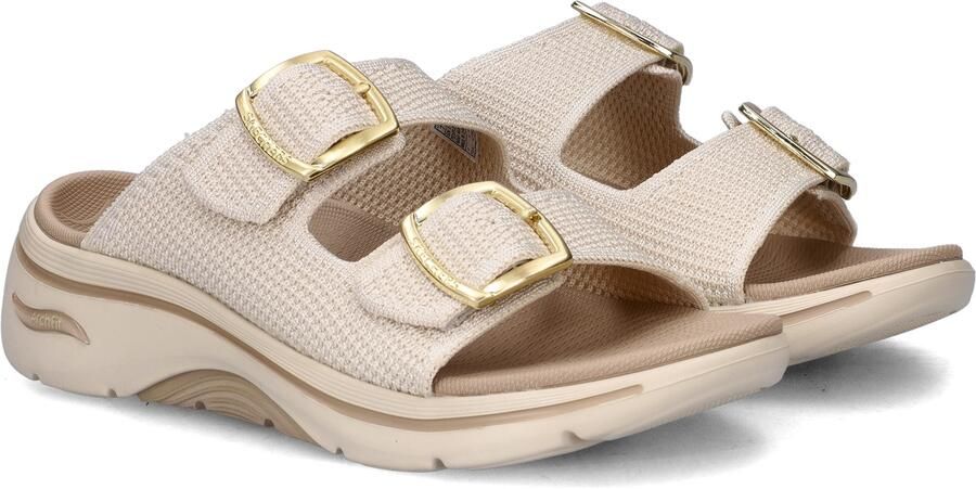 Skechers GO WALK ARCH FIT 2.0 SANDAL-C Dames Slippers Naturel - Foto 17