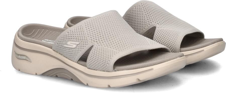 Skechers Go Walk Arch Fit dames slipper Taupe - Foto 4