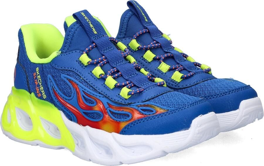 Skechers Skecher Hand Free Slip-Ins S Lights Thermo Flash 2.0 jongens sneaker Blauw - Foto 4