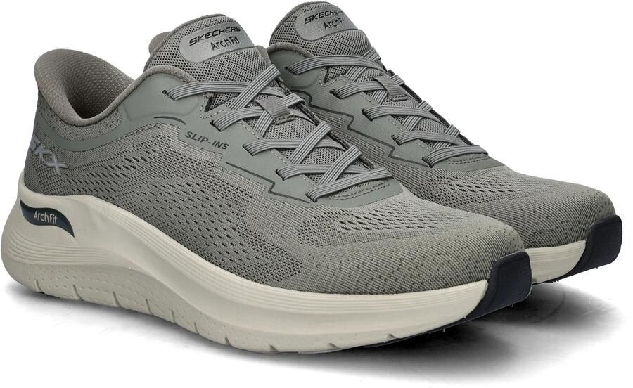 Skechers Hands Free Slip-In Arch Fit 2.0 heren instapper Kaki - Foto 2
