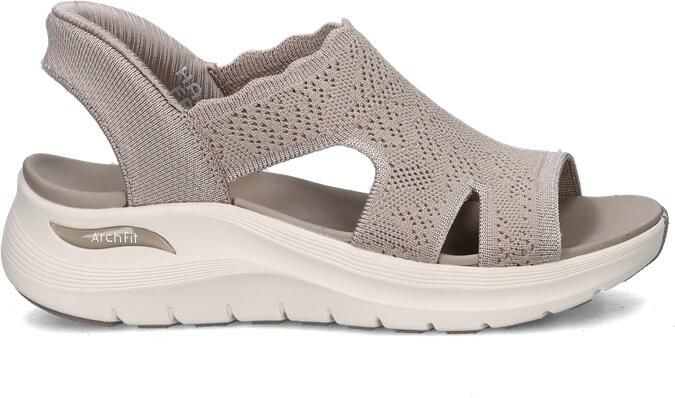Skechers Hands Free Slip-In Arch Fit 2.0 dames sandaal Taupe - Foto 2