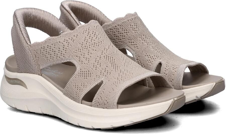 Skechers Hands Free Slip-In Arch Fit 2.0 dames sandaal Taupe - Foto 3