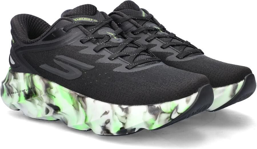 Skechers SKX AERO BURST SI GLOW IN Heren Sportschoenen Zwart - Foto 4