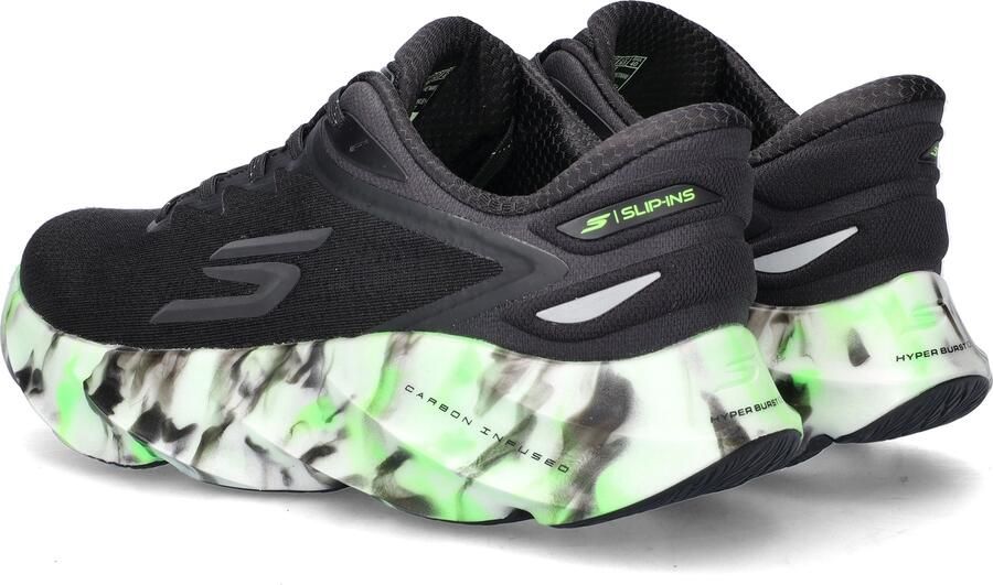 Skechers SKX AERO BURST SI GLOW IN Heren Sportschoenen Zwart - Foto 5