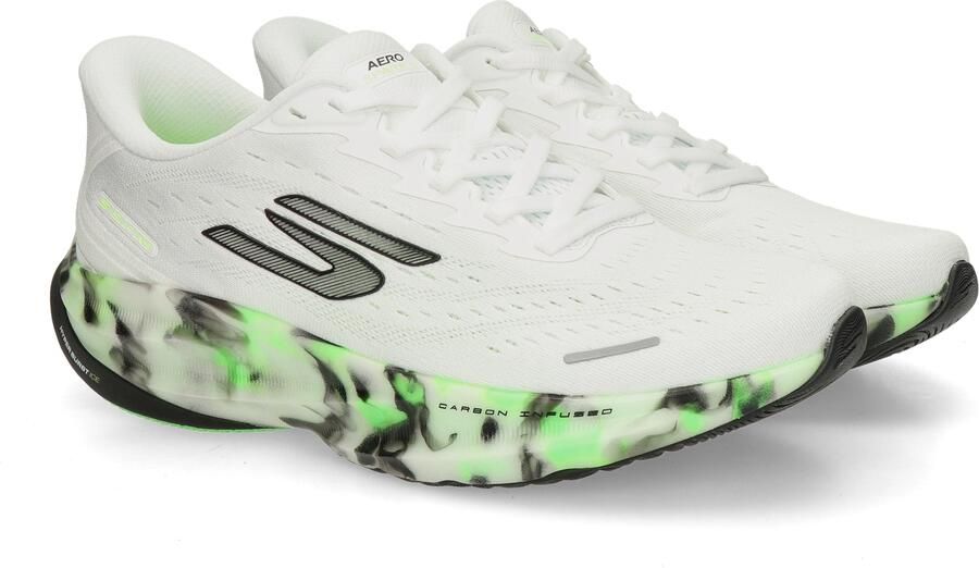 Skechers SKX AERO SPARK SI GLOW IN Heren Sportschoenen Wit - Foto 4