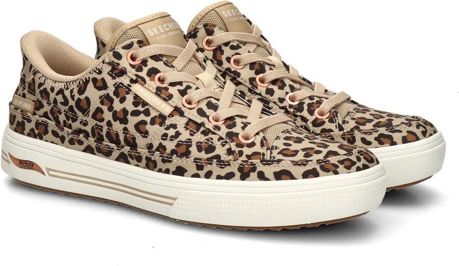 Skechers Hands Free Slip-Ins Arch Fit Arcade dames sneaker Leopard - Foto 3