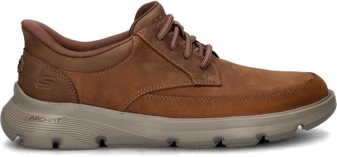 SKECHERS Huisschoen 'Slipper Herren 205046 CDB Echtleder in braun' bruin
