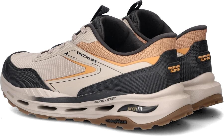 Skechers Hands Free Slip-Ins Arch Fit Glide-Step Orvan Talon heren sneaker Taupe - Foto 4