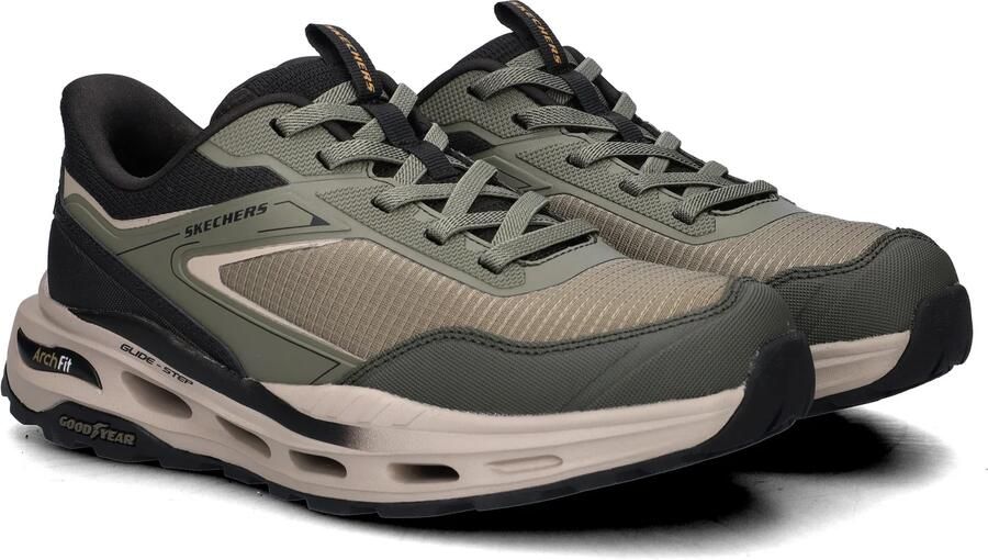 Skechers Hands Free Slip-Ins Arch Fit Glide-Step Orvan Talon heren sneaker Kaki - Foto 3