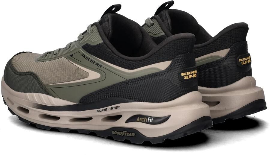 Skechers Hands Free Slip-Ins Arch Fit Glide-Step Orvan Talon heren sneaker Kaki - Foto 4