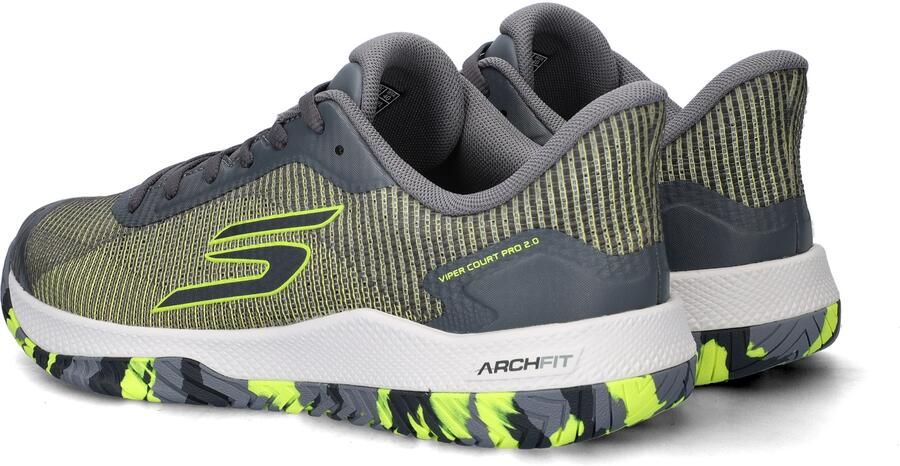 Skechers Hands Free Slip-Ins Arch Fit Viper Court Elite 2.0 heren sneaker Grijs - Foto 3