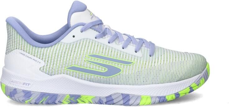 Skechers Hands Free Slip-Ins Arch Fit Viper Court Pro 2.0 dames sneaker Wit multi - Foto 2