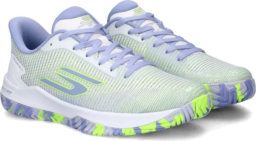 Skechers Hands Free Slip-Ins Arch Fit Viper Court Pro 2.0 dames sneaker Wit multi - Foto 3