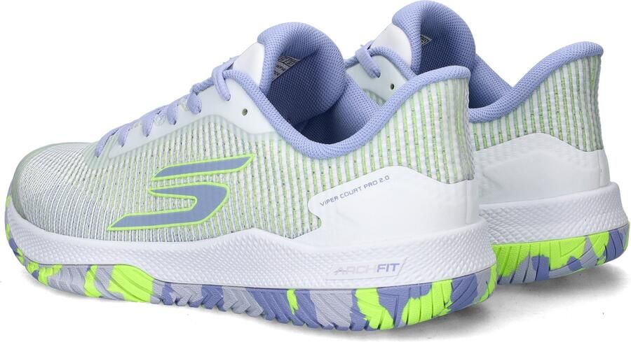 Skechers Hands Free Slip-Ins Arch Fit Viper Court Pro 2.0 dames sneaker Wit multi - Foto 4