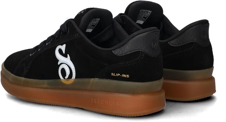 Skechers Hands Free Slip-Ins Courtside dame sneaker Zwart wit - Foto 3