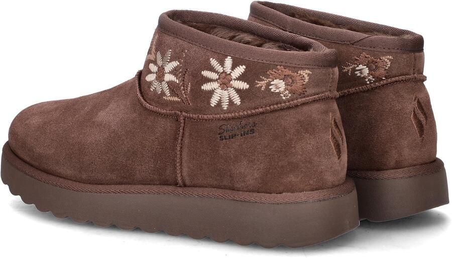 Skechers COZY CHATEAU COZY MINI BLOS Dames Instappers Donkerbruin - Foto 4
