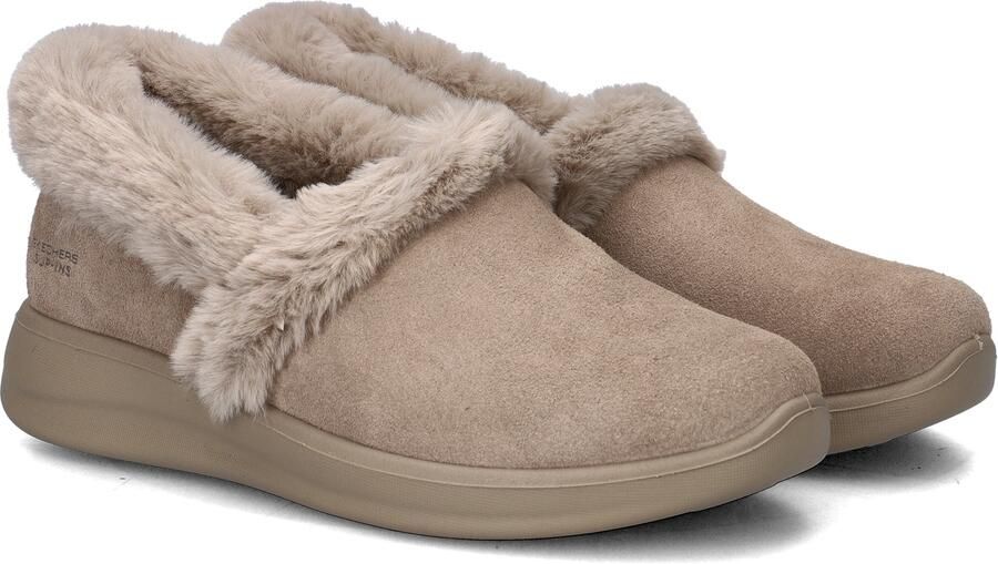 Skechers Hands Free Slip-Ins Cozy Escape dames pantoffels Taupe - Foto 4