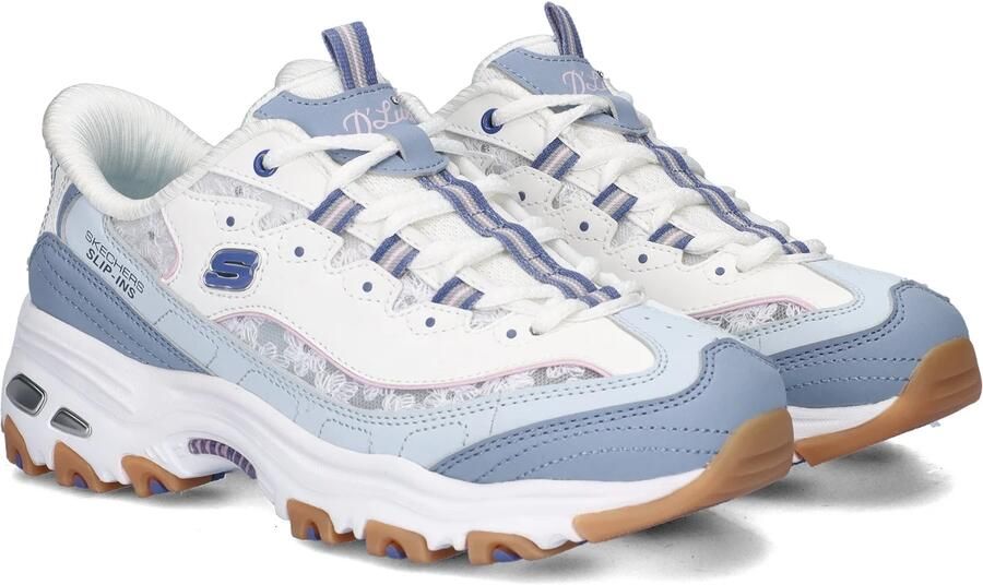 Skechers Hands Free Slip-Ins d'Lites dames sneaker Blauw wit - Foto 3