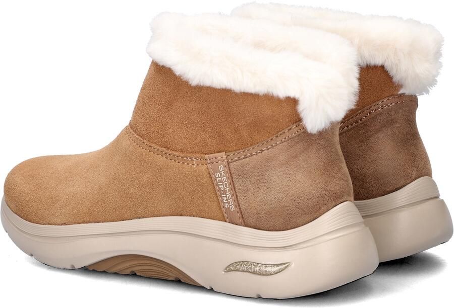 Skechers Hands Free Slip-Ins Go Walk Arch Fit dames gevoerde boot Cognac - Foto 5