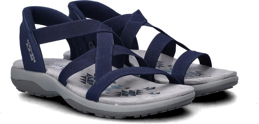 Skechers Slip-ins Reggae Slim Stretch Flex Dames Sandalen Navy - Foto 4
