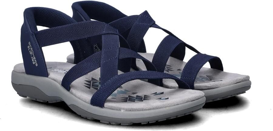 Skechers Slip-ins Reggae Slim Stretch Flex Dames Sandalen Navy - Foto 8