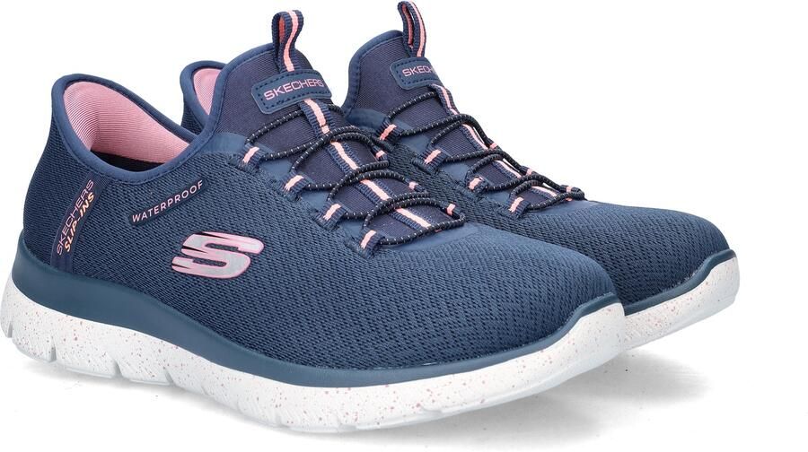 Skechers Hands Free Slip-Ins Summits dames instapschoen Blauw wit - Foto 5