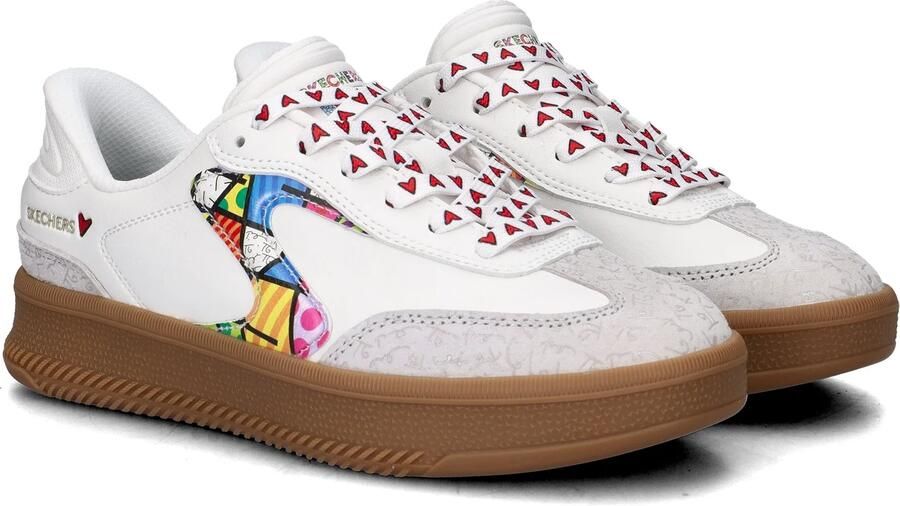 Skechers x Britto Hands Free Slip-In Hotshot dames sneaker Wit multi - Foto 5