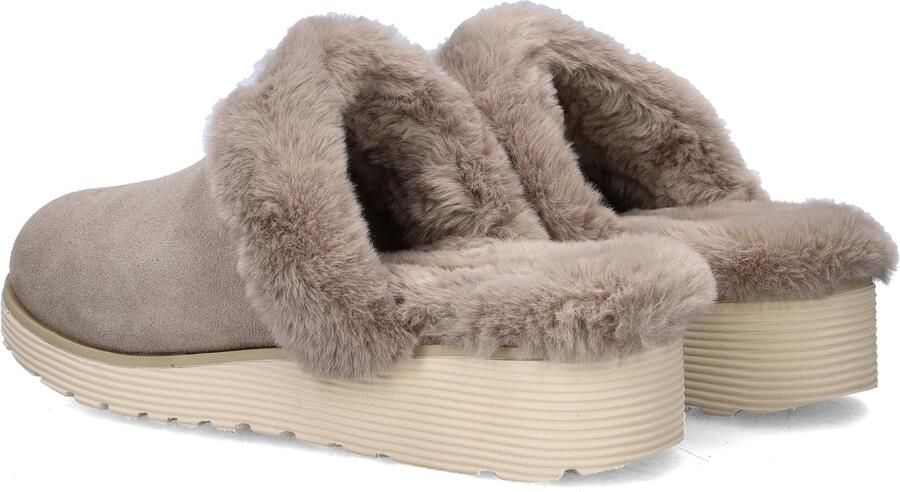Skechers Bobs Keepsake Wedge dames pantoffel Taupe - Foto 4