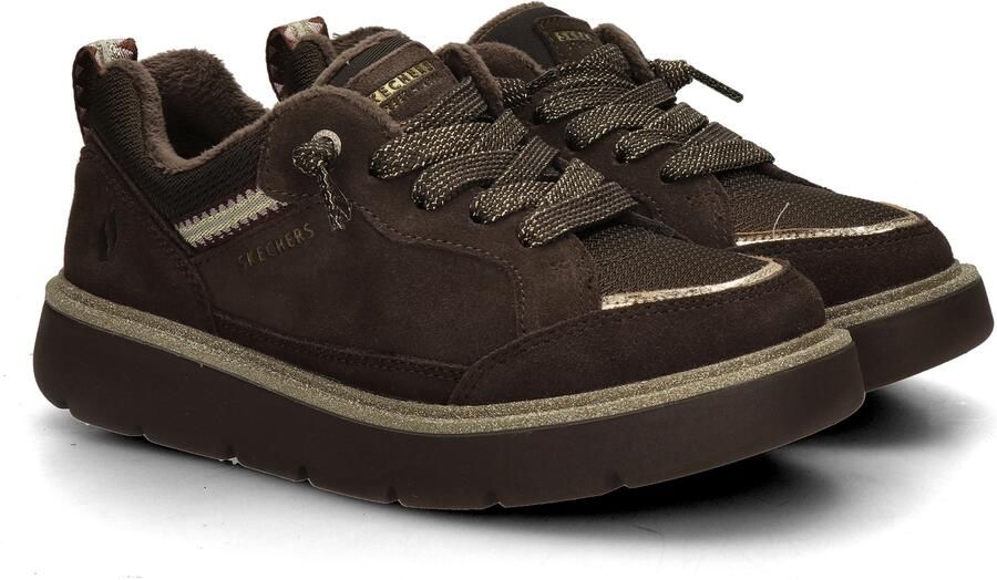 Skechers Keepsakes Cozy Street Hiker EZ dames sneaker Bruin - Foto 4