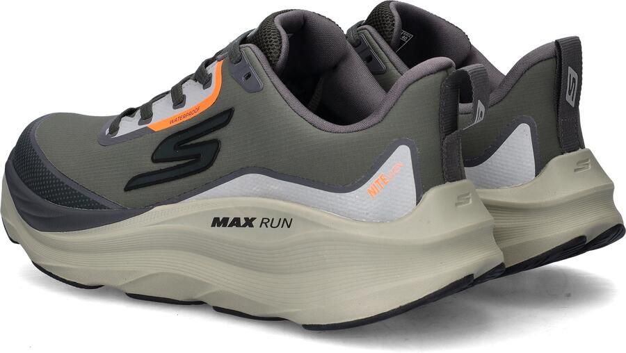 Skechers Max Cushioning Max Run Vorteza heren sneakers Kaki - Foto 4