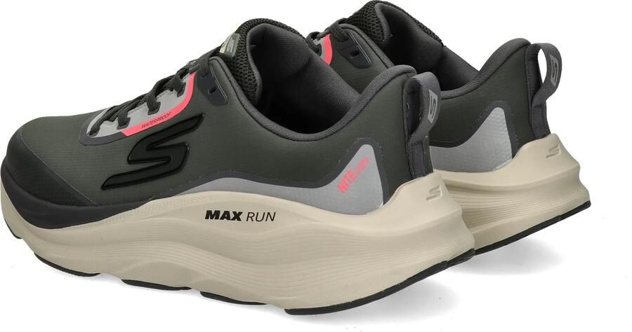 Skechers Max Cushioning WP dames sneaker Donkergroen - Foto 5