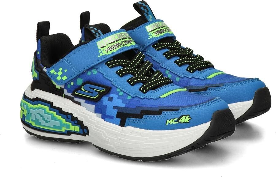 Skechers MEGA-CRAFT 4K Jongens Sneakers Blauw - Foto 4