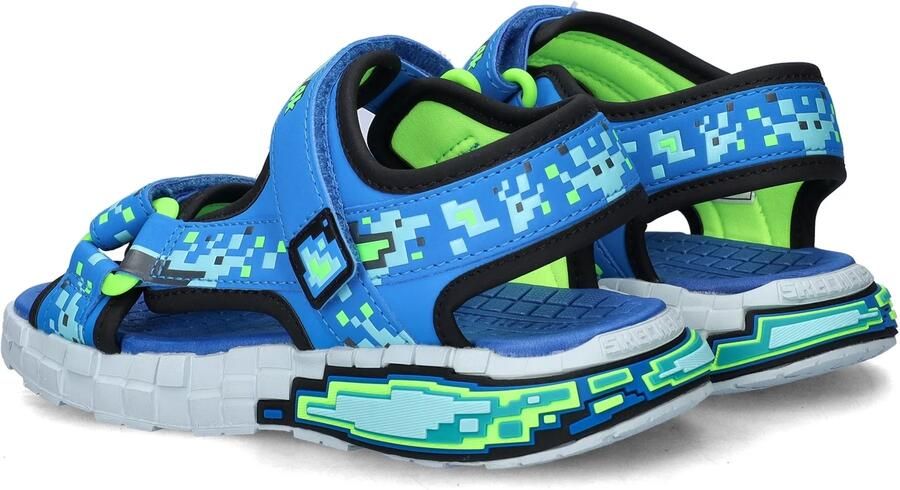 Skechers MEGA-SPLASH 4K Jongens Sandalen Zwart - Foto 4