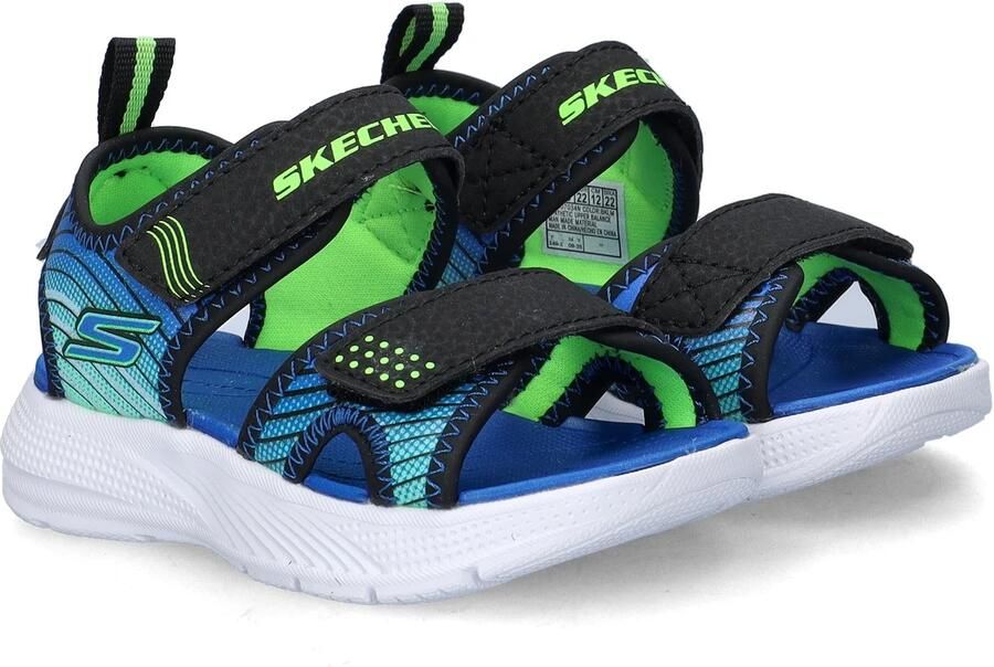 Skechers Microspec Splash jongens sandaal Zwart multi - Foto 3