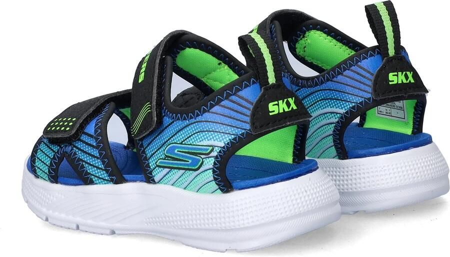 Skechers Microspec Splash jongens sandaal Zwart multi - Foto 4